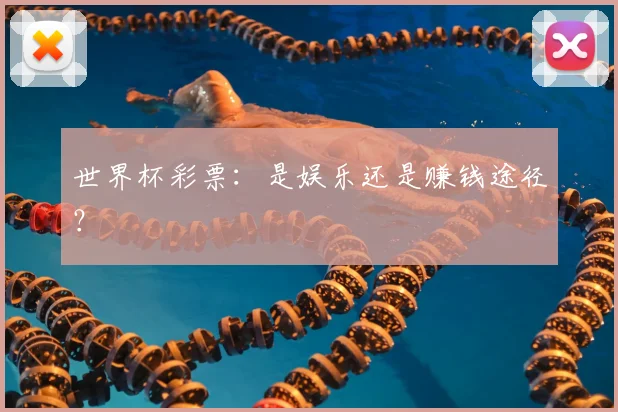 世界杯彩票:是娱乐还是赚钱途径?